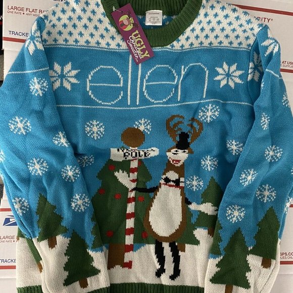 Sweaters - Ellen DeGeneres Ugly Christmas Sweater NWT